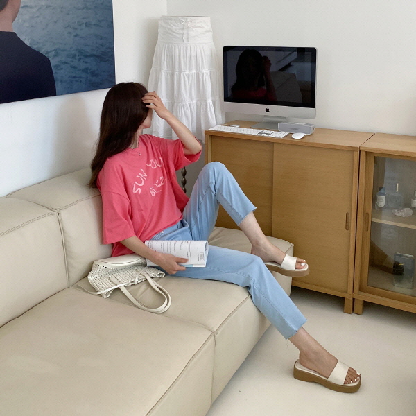 제이번 히든밴딩 유니크 언발 포켓 스판 데님팬츠