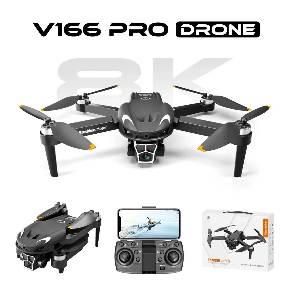 DJI 호환 FPV 8K RC 헬리콥터 V166 드론 미니 UFO 항공기 JJRC 비행기 6K1B