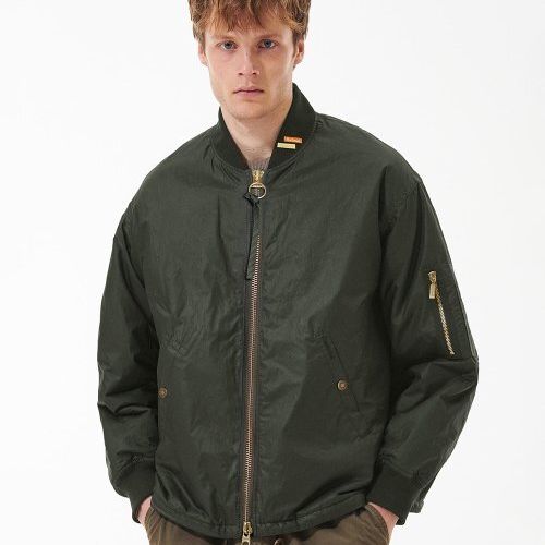 바버 바버 Barbour 남성 카키 Flyer Field 자켓 URJU3F020L3
