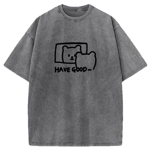 어썸어스 HAVE A GOOD DAY PIGMENT T-SHIRT