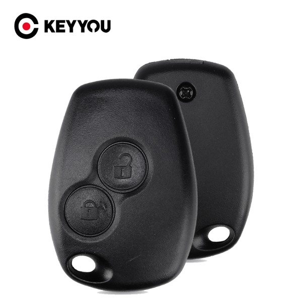 KEYYOU-자동차 키 케이스 닛산 알메라 2 버튼 르노 메간 모더스 이스페이스 라구나 더스터 로건 다시아 산