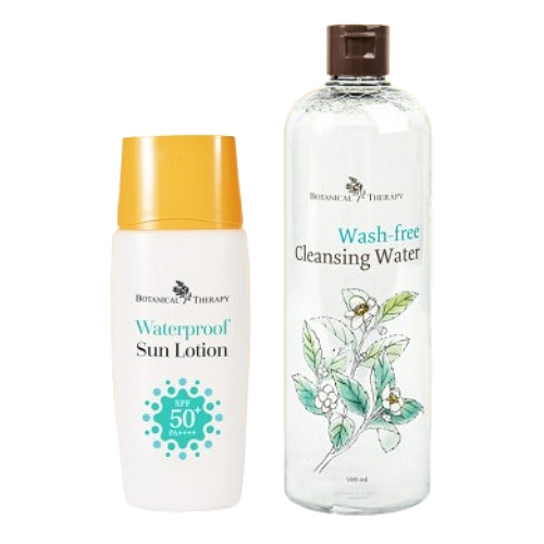 보타니컬테라피 워터프루프 선로션 50ml (SPF50+) + 워시프리 클렌징워터 500ml (리뉴얼)