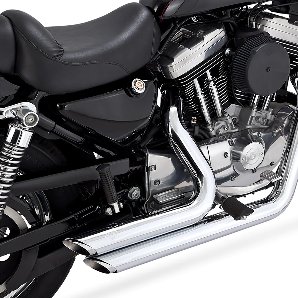 VANCE HINES 크롬 쇼트샷 스태거 배기 HD SPORTSTER 17223