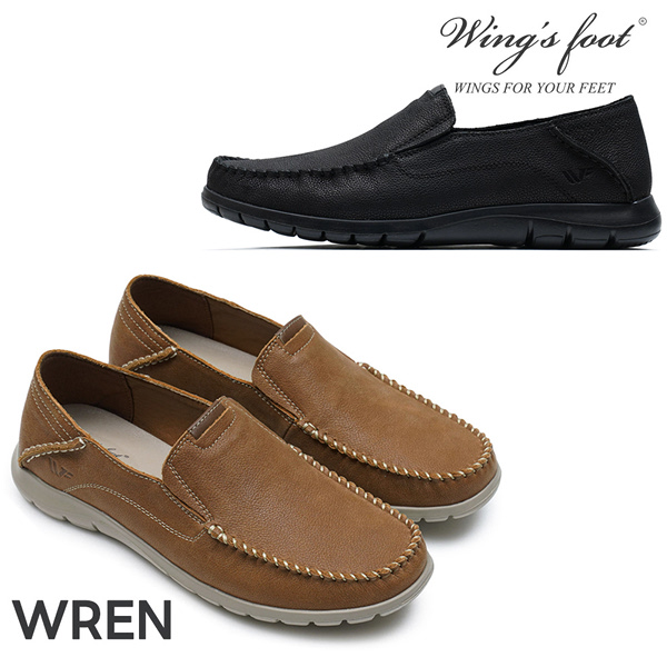 와이컨셉 윙스풋 WREN 렌 천연소가죽 남성 경량 로퍼 W677QA-M