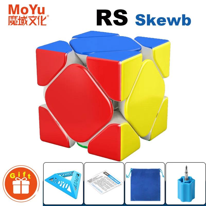 MOYU RS 스큐브 마그네틱 매직 스피드 큐브 전문 피젯 장난감 Moyu RS M 스큐브 큐브 매직 퍼즐