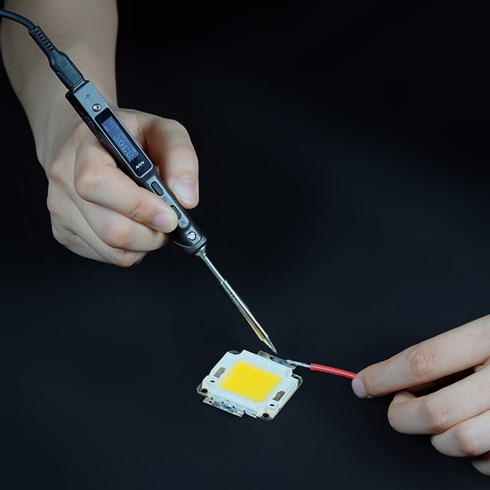 MINIWARE TS101 디지털 디스플레이 전기 납땜 인두 고전력 용접 펜 내부 난방 가정용 키트