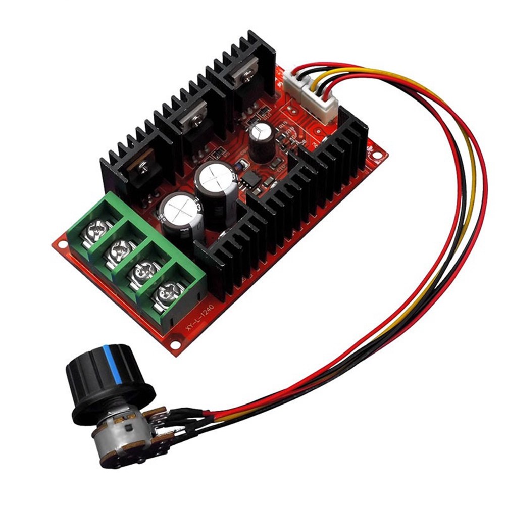 DC12V 24V 48V 최대 40A DC 모터 속도 컨트롤러 PWM 전압 조정기 전력 제어 HHO RC 팬 거버너