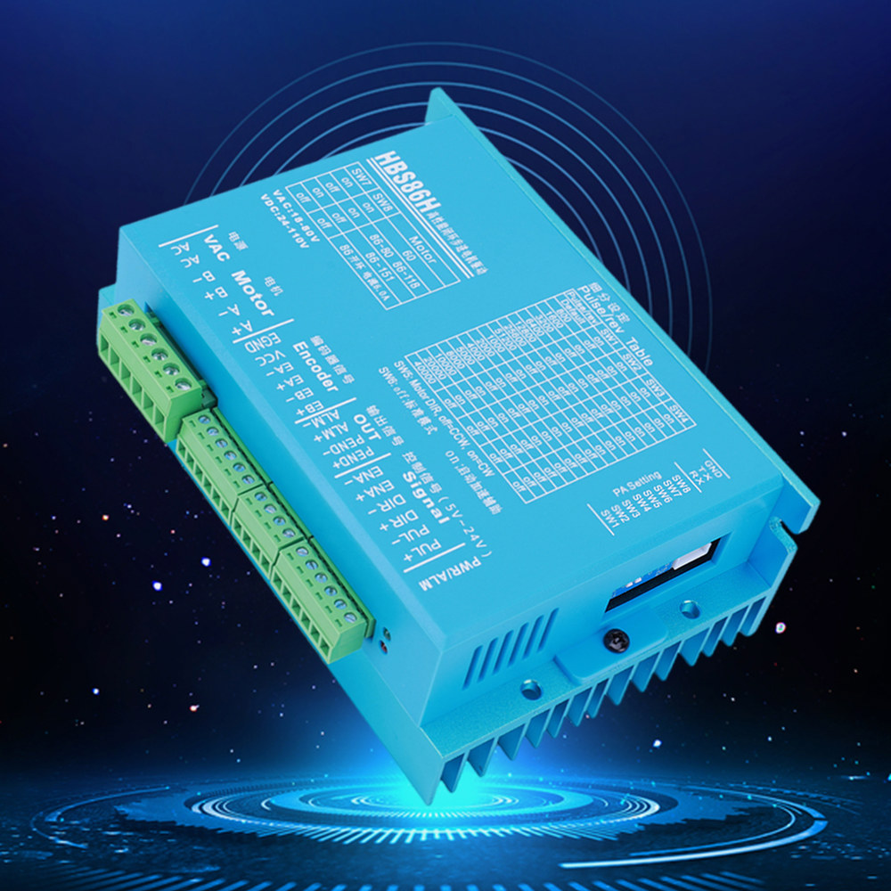 폐루프 2 상 하이브리드 스텝 서보 드라이버 포트 디지털 RS232 HBS860H