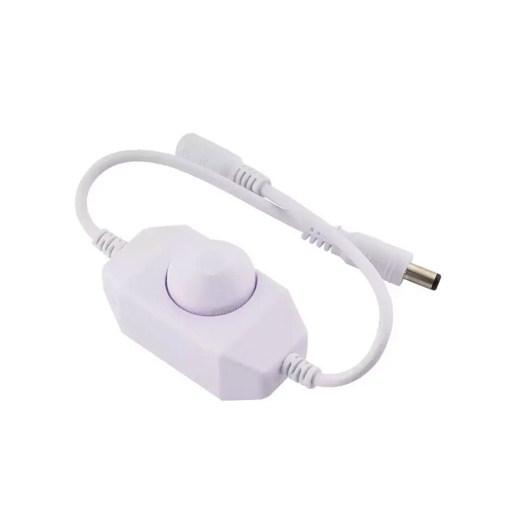 단일 LED 스트립 조명 노브 조광기 조광 스위치 ON OFF 고품질 12V 2A 24W