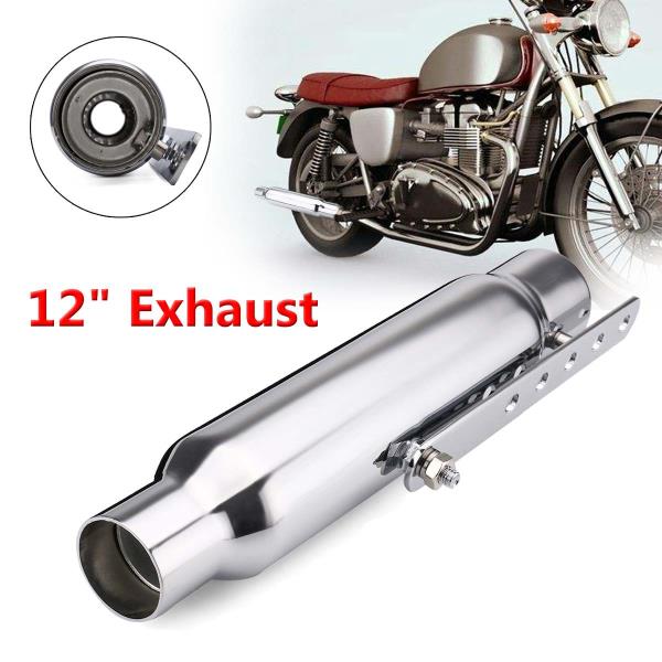 오토바이 배기 머플러 레트로 빈티지 클래식 전기 도금 Escap Moto for Cafe Racer Bobber Chopper Custom