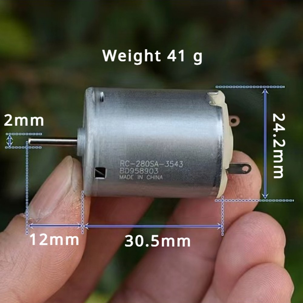 Mabuchi 미니 280 모터 DC 3V 4 5V 5V 팬용 고속 카본 브러쉬 Juicer 워터 펌프 미용 도구 RC-280SA-3543 17500RPM