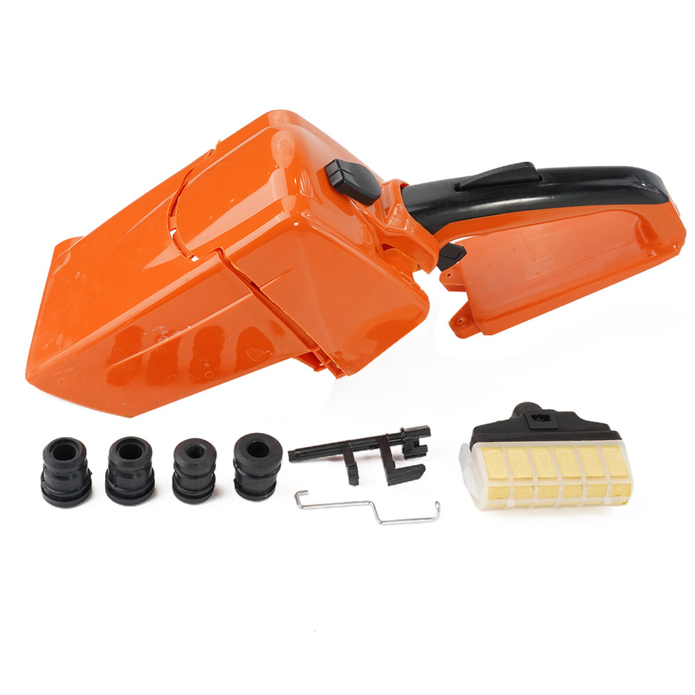 Stihl 전기 톱 액세서리 체인 교체 Av 버퍼 전동 공구 용 후면 핸들 실린더 커버 에어 필터 MS210