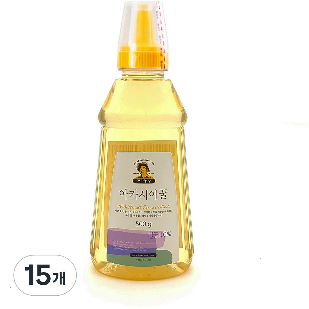 가가농장 국내산 아카시아꿀 튜브 500g 10개