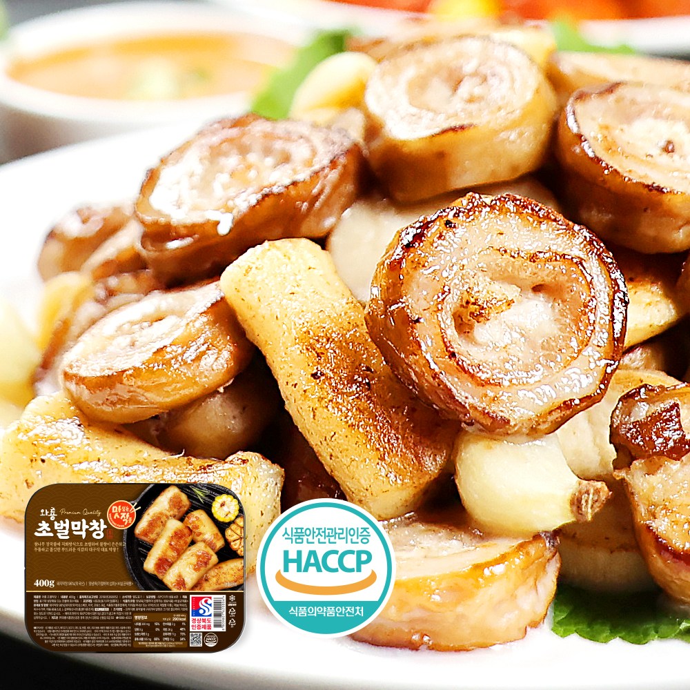 와룡식품 와룡막창 참나무 장작불 초벌막창 300g 400g 소스 80g 400g 1개
