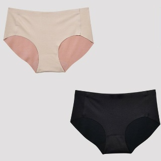 여성 심플 누디라인 비비안 무봉제 미디 삼각 팬티 1p