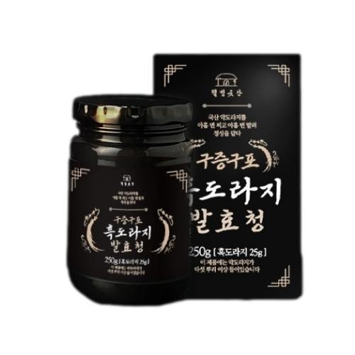 웰빙곳간 구증구포 흑도라지 발효청 250g
