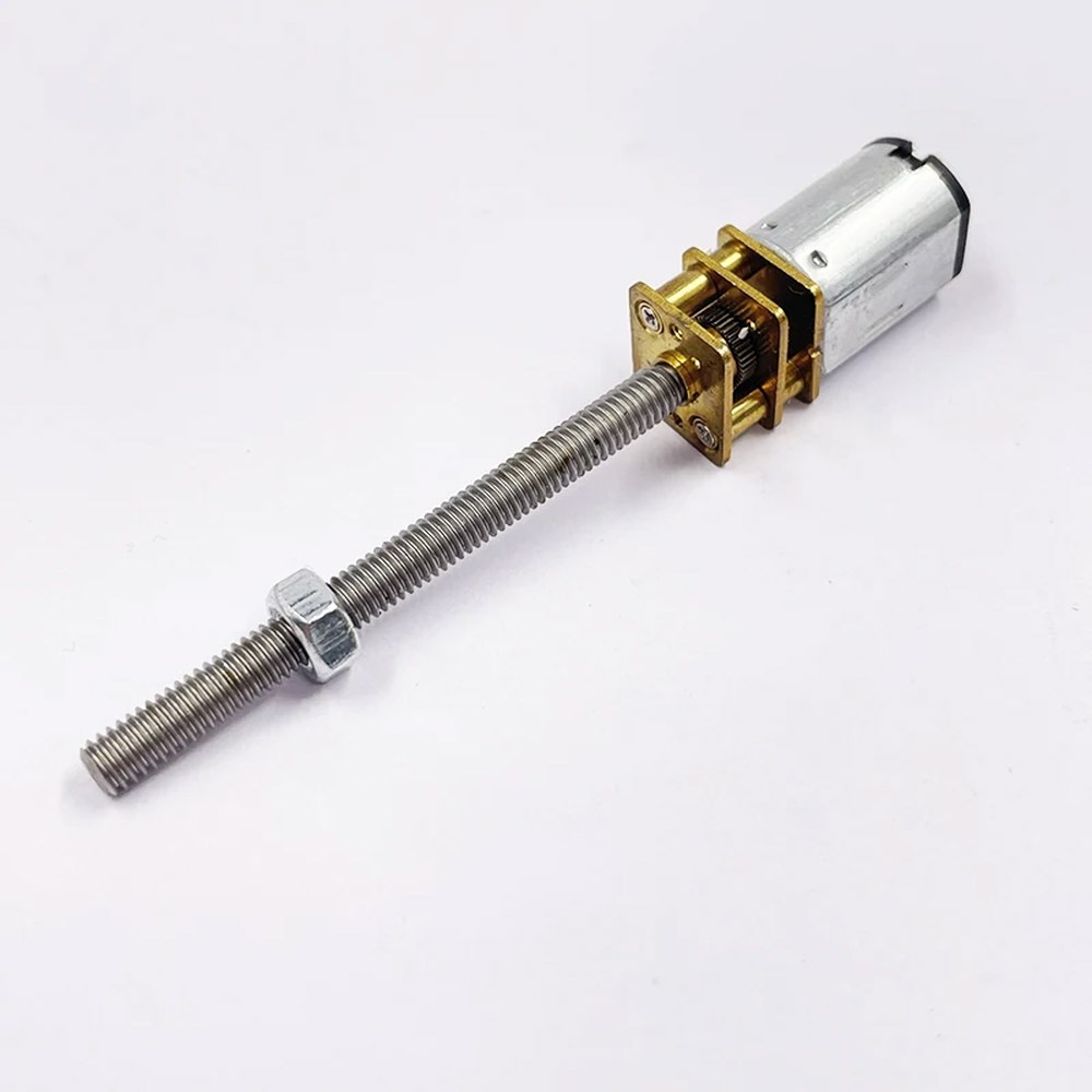 소형 N20 풀 메탈 기어 박스 감속기 모터 스크류 슬라이드 감속 DC1 고속 5V-6V 370RPM-1500RPM