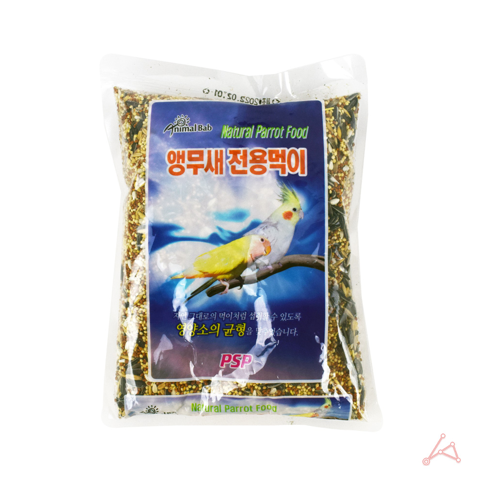 앵무새밥 조류 앵무새 전용먹이 사료 700g