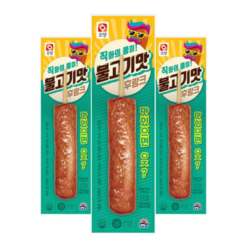 사조 핫바 소세지 불고기 후랑크  70g 30개