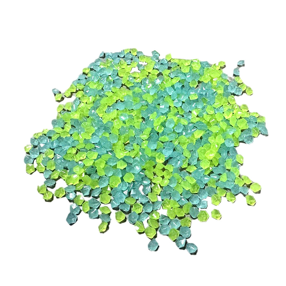 야광 모래 야광 자갈 돌 집 정원 마당 야외 경로 잔디 장식 어항 수족관 장식 3-5mm 1000 개