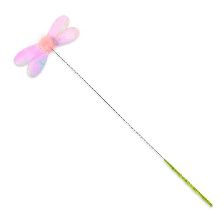 고양이 밍크 필름 스틱 1P 날개 사냥놀이 막대 장난감