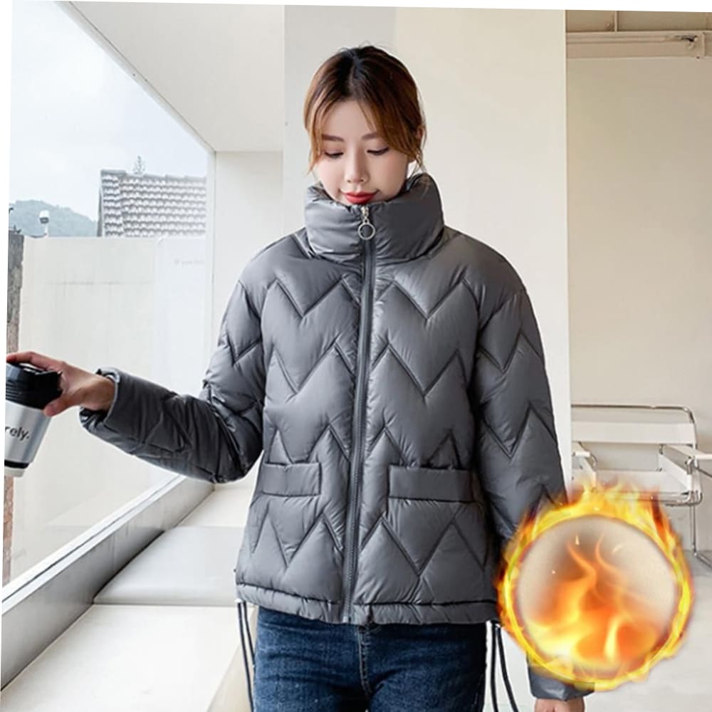 패딩 점퍼 베이직 퀼팅 회사 하프 여성 데일리 등산