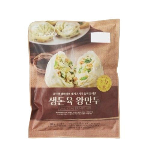 세린식품 PEACOCK 생돈육 왕만두 350g