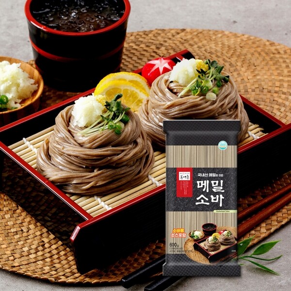 국내산 봉 촌 메밀소바 소스포함 600g 4인분 메밀30