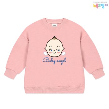 NYKIDS 뉴욕꼬맹이 베이비앤젤 맨투맨 오버핏 티셔츠 W122 - 아동 주니어 오버핏맨투맨