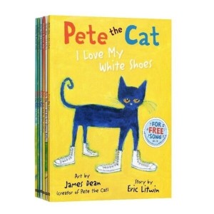 SANSHIHAO영어원서 Pete the Cat 피트더캣 픽쳐북 6권 세트 음원제공