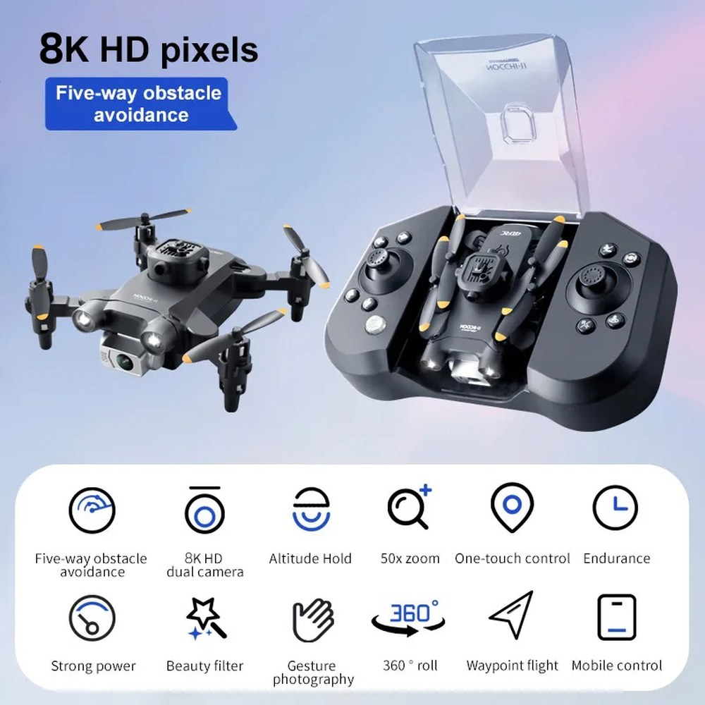 4DRC 새로운 V30 미니 드론 카메라 HD 4K 1080P FPV RC 드론 전문 5면 장애물 회피 헬리콥터 Dron 장난감