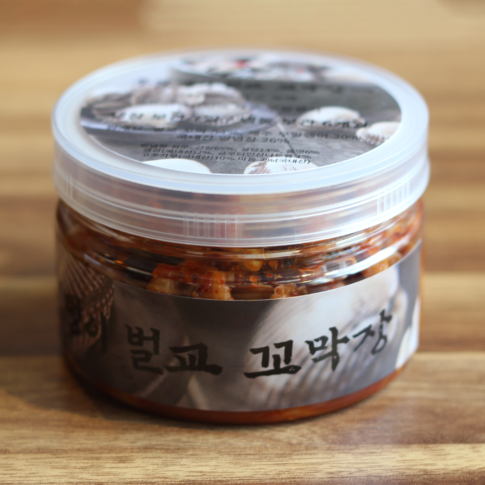 박두박양념꽃게장 국내산 벌교 양념 꼬막장 300g 통 꼬막양념장