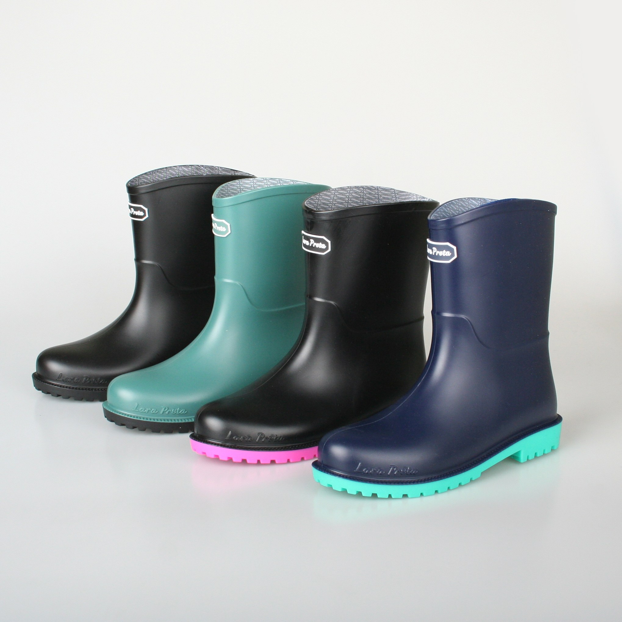 라라프레타 여성 투톤 레인부츠 245