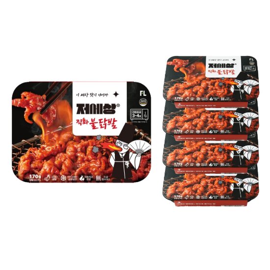 저세상 직화 불닭발 170g 5팩