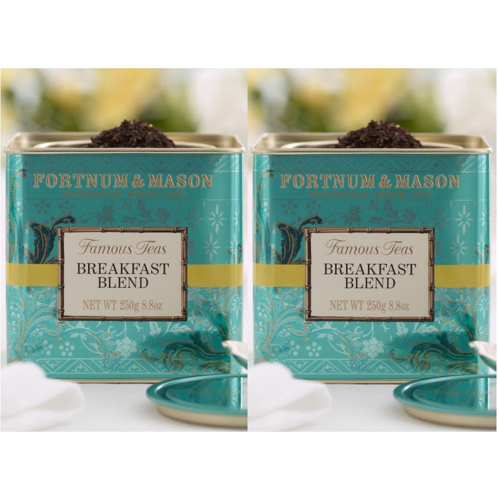 포트넘앤메이슨 포트넘앤메이슨 Fortnum s 포트넘앤메이슨 브렉퍼스트 블렌드 홍차 잎차 250g 캐디 x 2팩 2개 2개 1개입