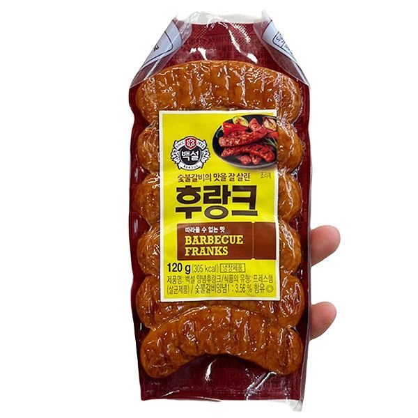 씨제이 숯불갈비후랑크 120G x 3개 20601