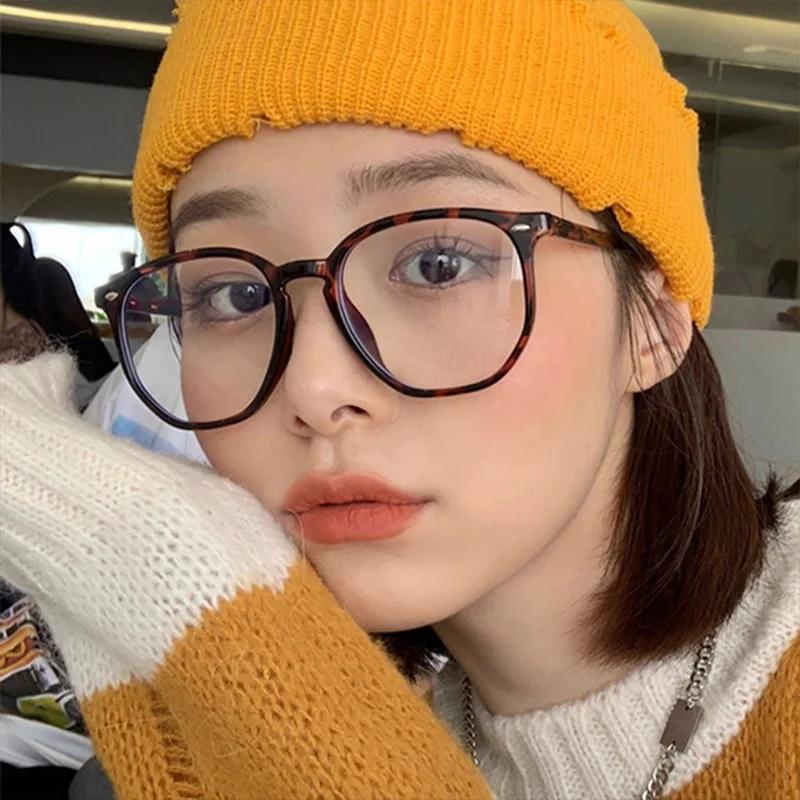 투명 컴퓨터 안경 프레임 여성 남자 멤브레인 다각형 광장 안경 안경 광학 스펙타클 안경