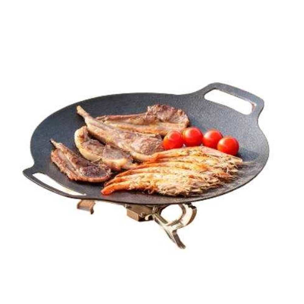 화이트 그리들 바비큐 철판 불판 캠핑 그릴 철판구이
