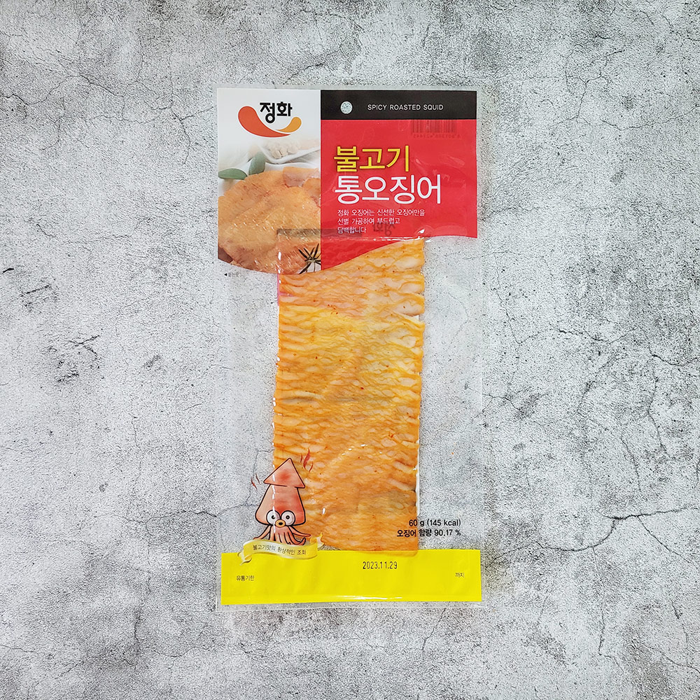 정화식품 정화 불고기통오징어 55g x 10봉