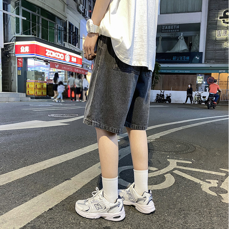 버뮤다 데님 밴딩팬츠 버뮤다팬츠 5부바지 데님바지