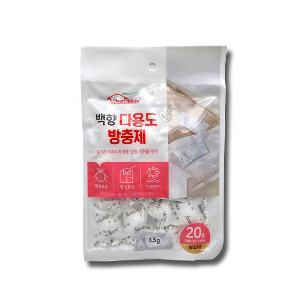 한양화학 크린하우스 방충제 향조아 20개입 탈취제 나프탈렌 나프타렌
