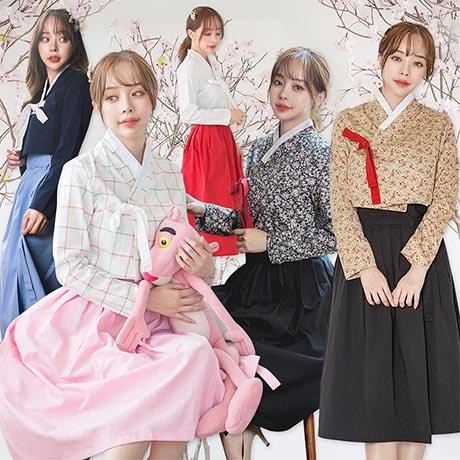 예다움 예다움 한복 저고리 치마 세트 명절 생활한복 퓨전 개량 꽃길만걷자 01 검은꽃 저고리 소