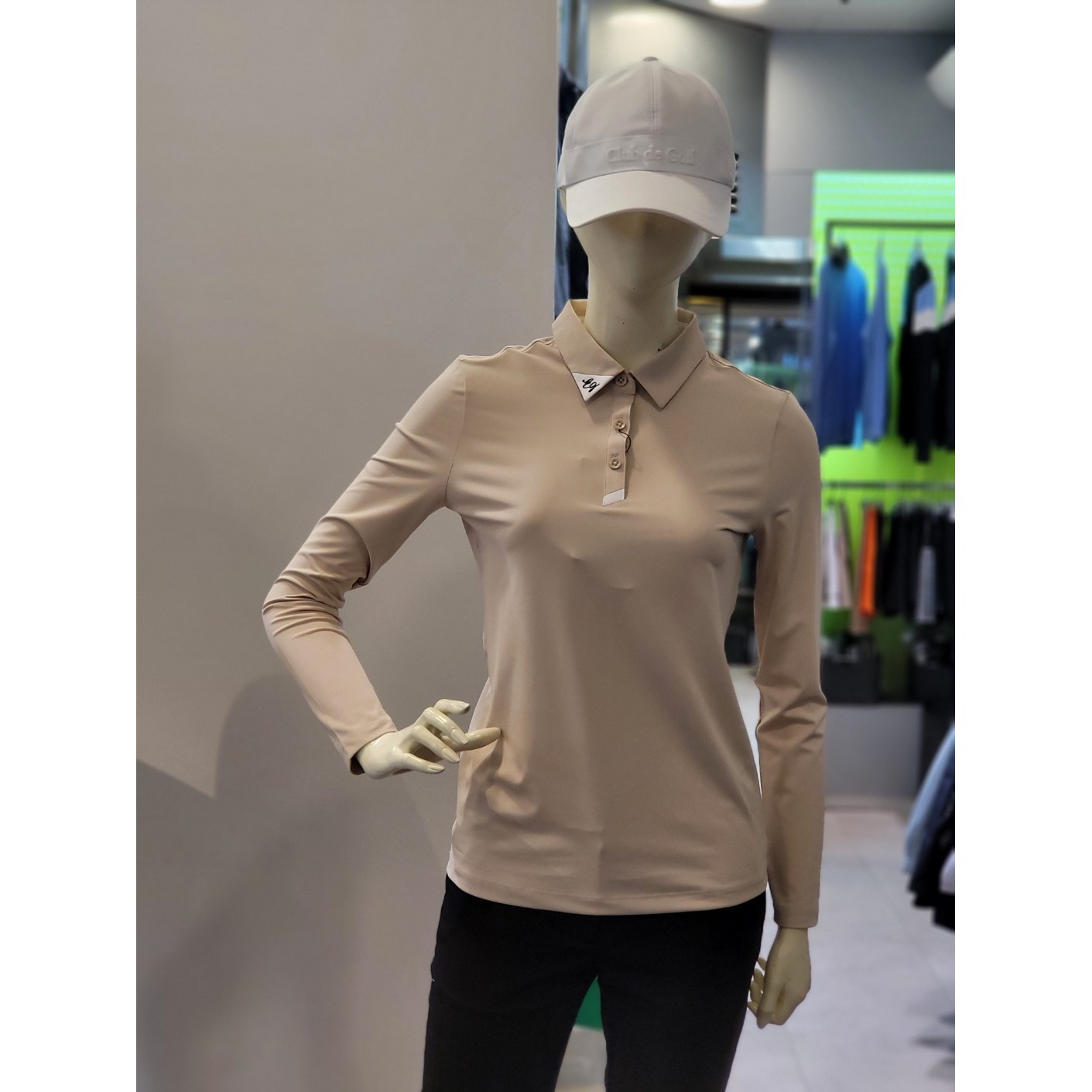 엘르골프 엘르골프 에리 포인트 폴로 긴팔 티셔츠 95 95