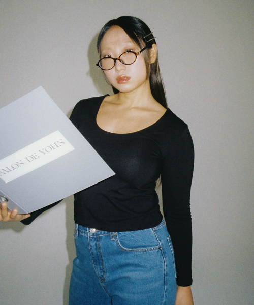 살롱드욘 살롱 드 욘 U-neck Basic T SDY-24SS-TO08