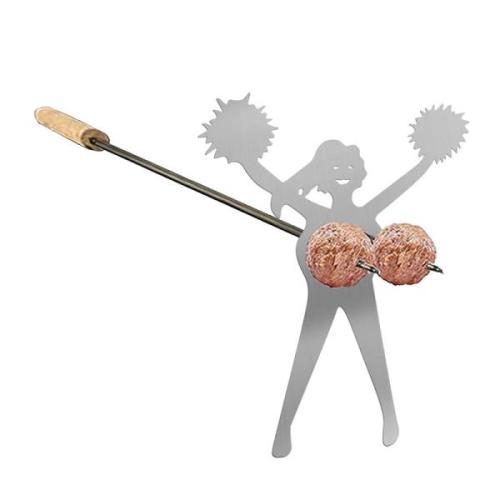 철제도그 마시멜로 로스터 헝크 남자 댄싱 여자 모양 캠프파이어 꼬치 스틱 바베큐 포크 그릴용 SV-2 PCS