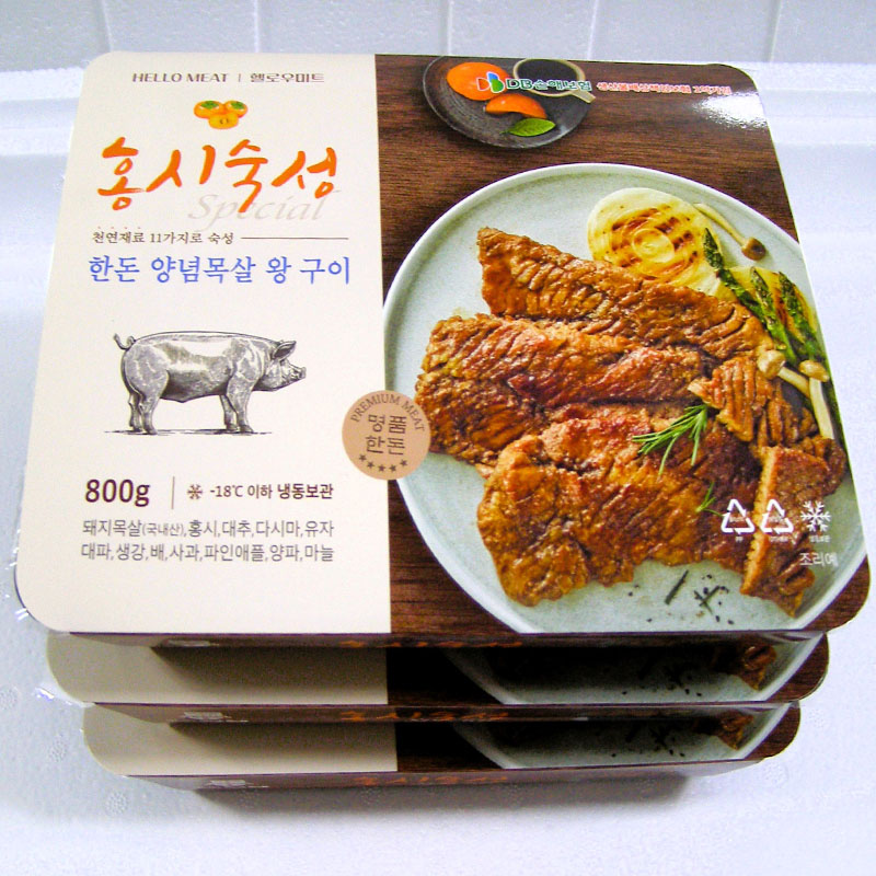 홍시숙성 한돈 양념 목살 왕구이 800g