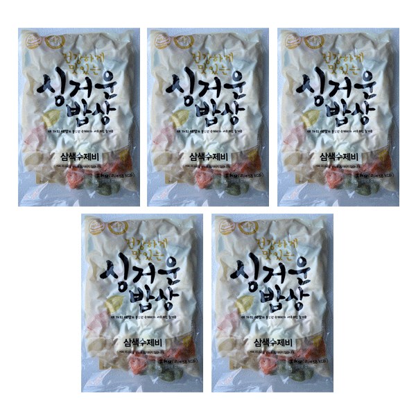 동성식품 동성식품 동성식품 삼색수제비 1kg x 5개 수제비 수제비