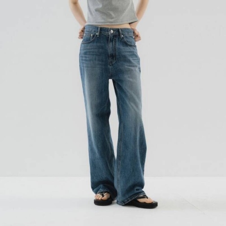 코어드 8차기장선택 Vintage washing denim middle