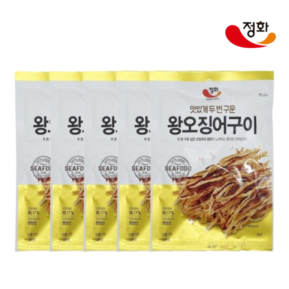 정화식품 정화식품 정화식품 왕오징어구이 40g 5개