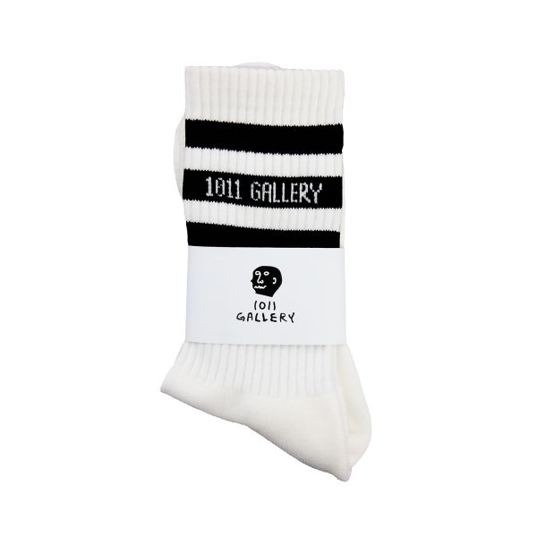 1011갤러리 메온셀 1011 Gallery Stripe Socks-Black
